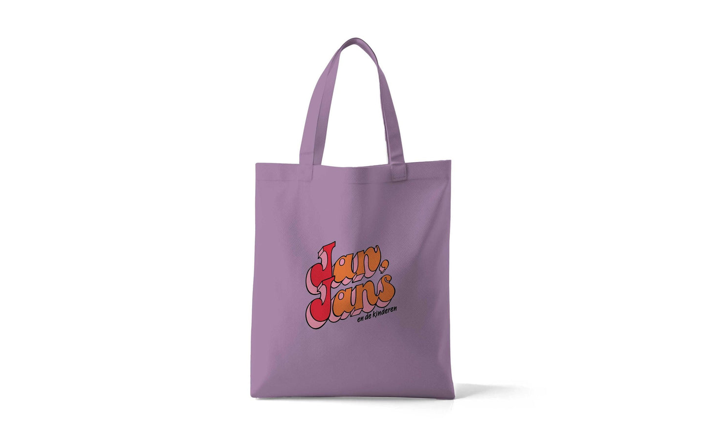 Jan, Jans en kinderen Katoenen tas paars - afbeelding 2