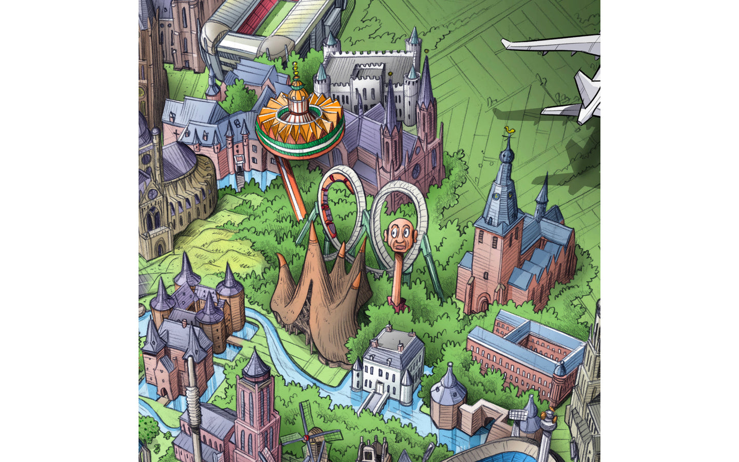 Puzzel Nederland in Vogelvlucht - afbeelding 6
