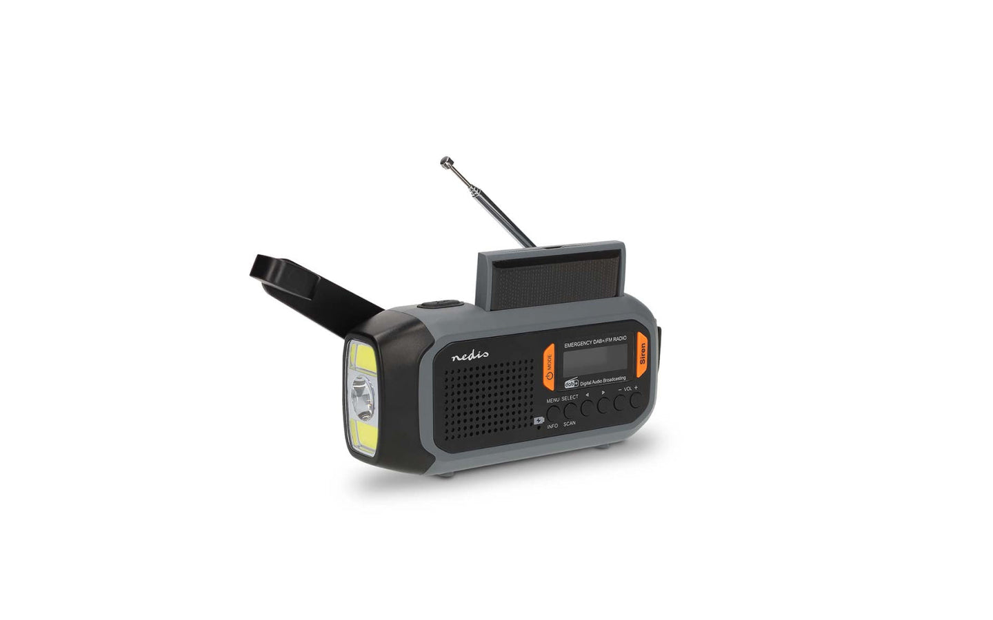Draagbare DAB+/FM radio met noodfuncties - Nedis - afbeelding 4