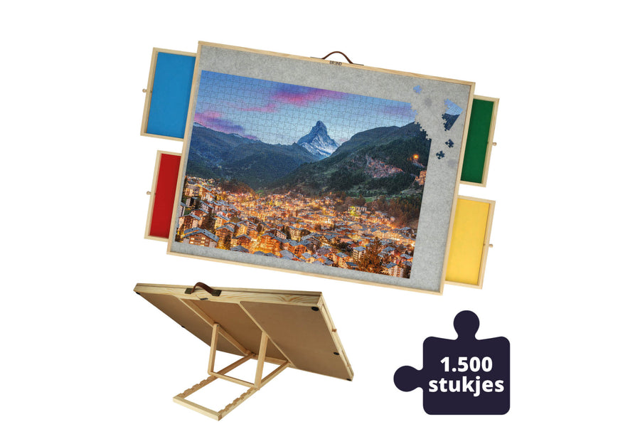 Ergonomische Puzzelplaat - 1500 Stukjes – 4 Lades - BREND - afbeelding 1