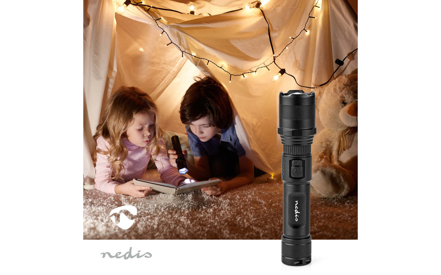 Oplaadbare LED-Zaklamp - Nedis - afbeelding 10