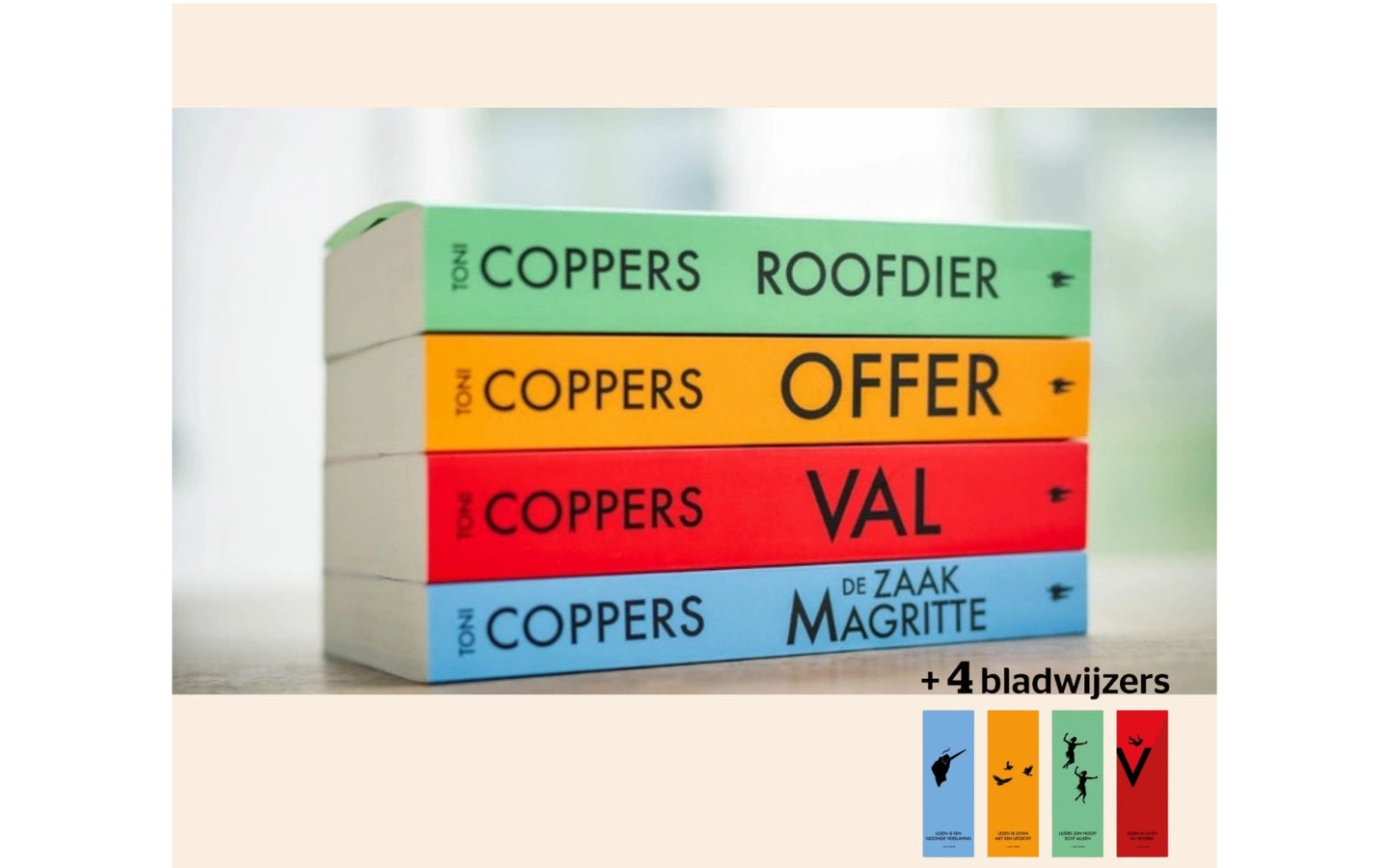 Thrillerpakket Alex Berger - Toni Coppers - 4 boeken + Incl. bladwijzers - afbeelding 4