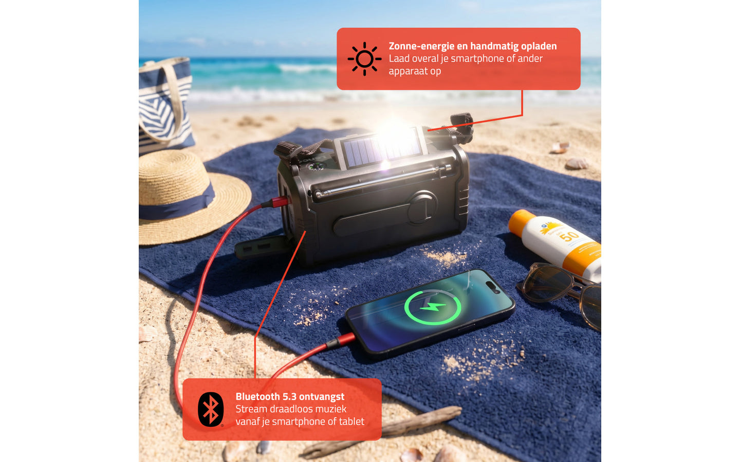 Lenco Noodradio (DAB+/FM & Powerbank) - afbeelding 5