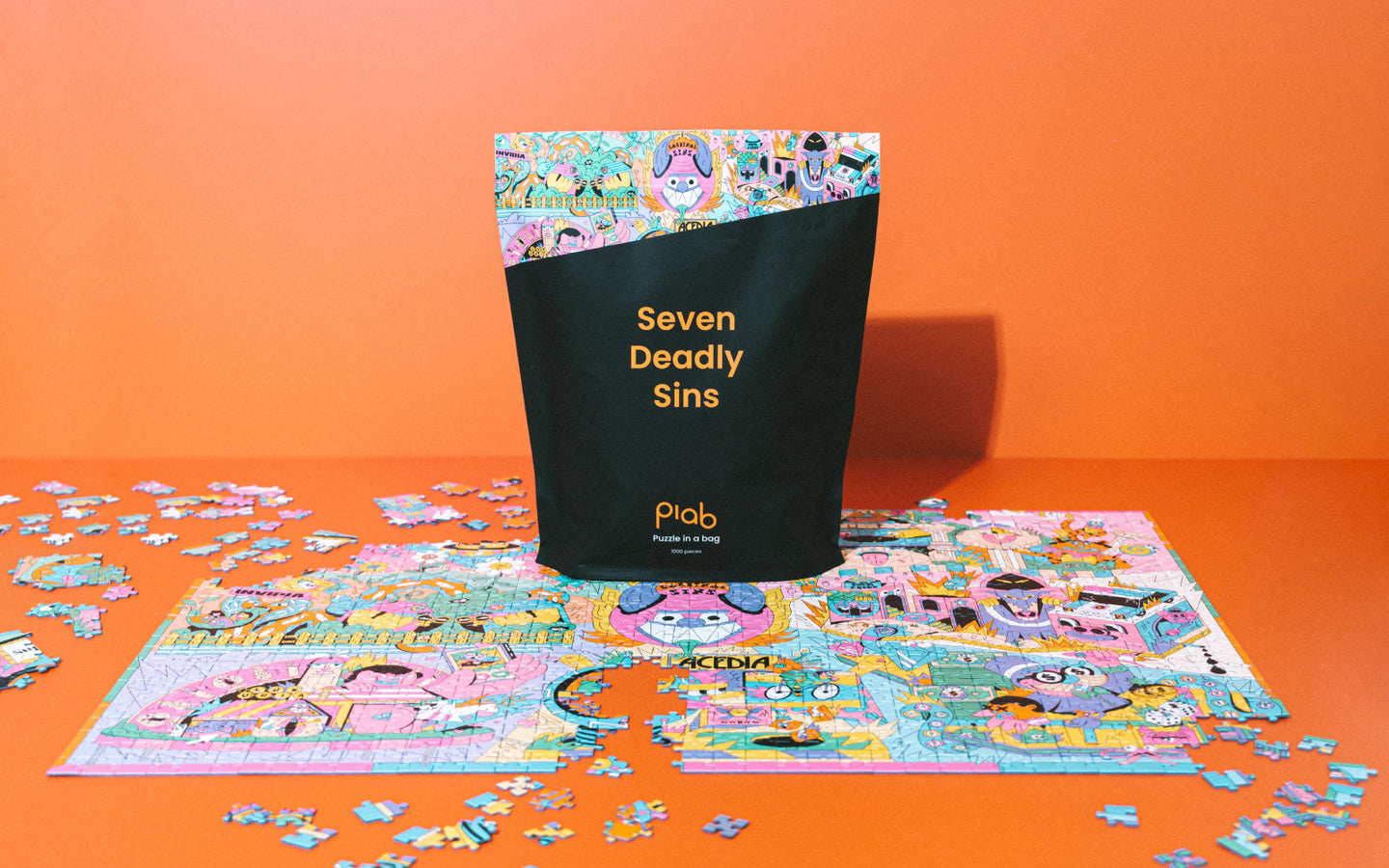 Puzzle in a bag - De Zeven Hoofdzonden puzzel - afbeelding 3